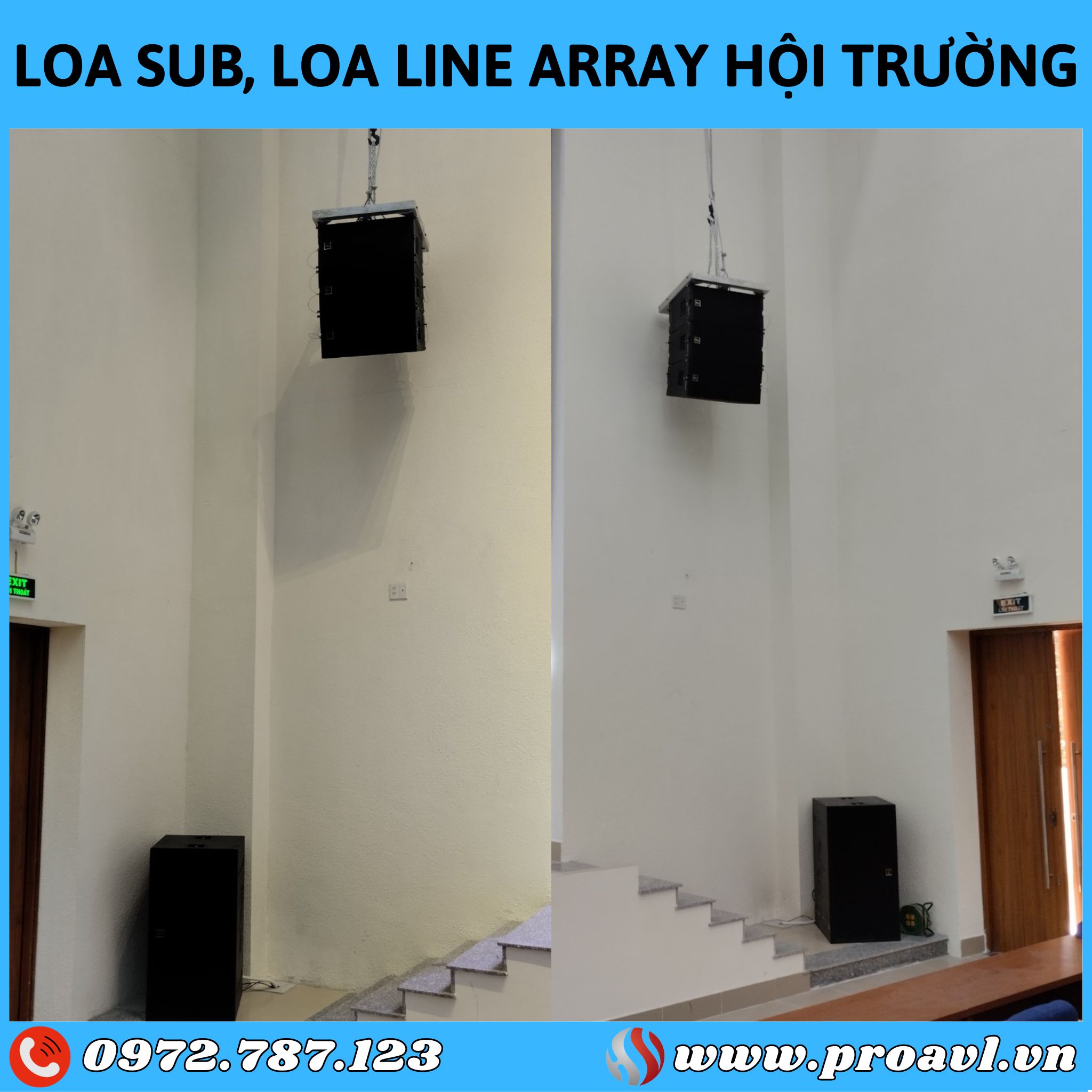 Subwoofer, hall array speaker