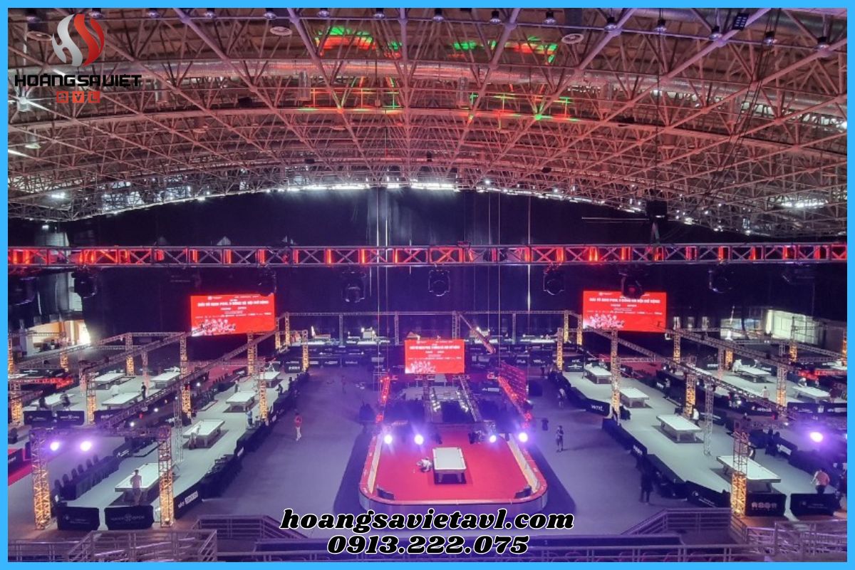 Providing event equipment at Vietnam Billards Promotion