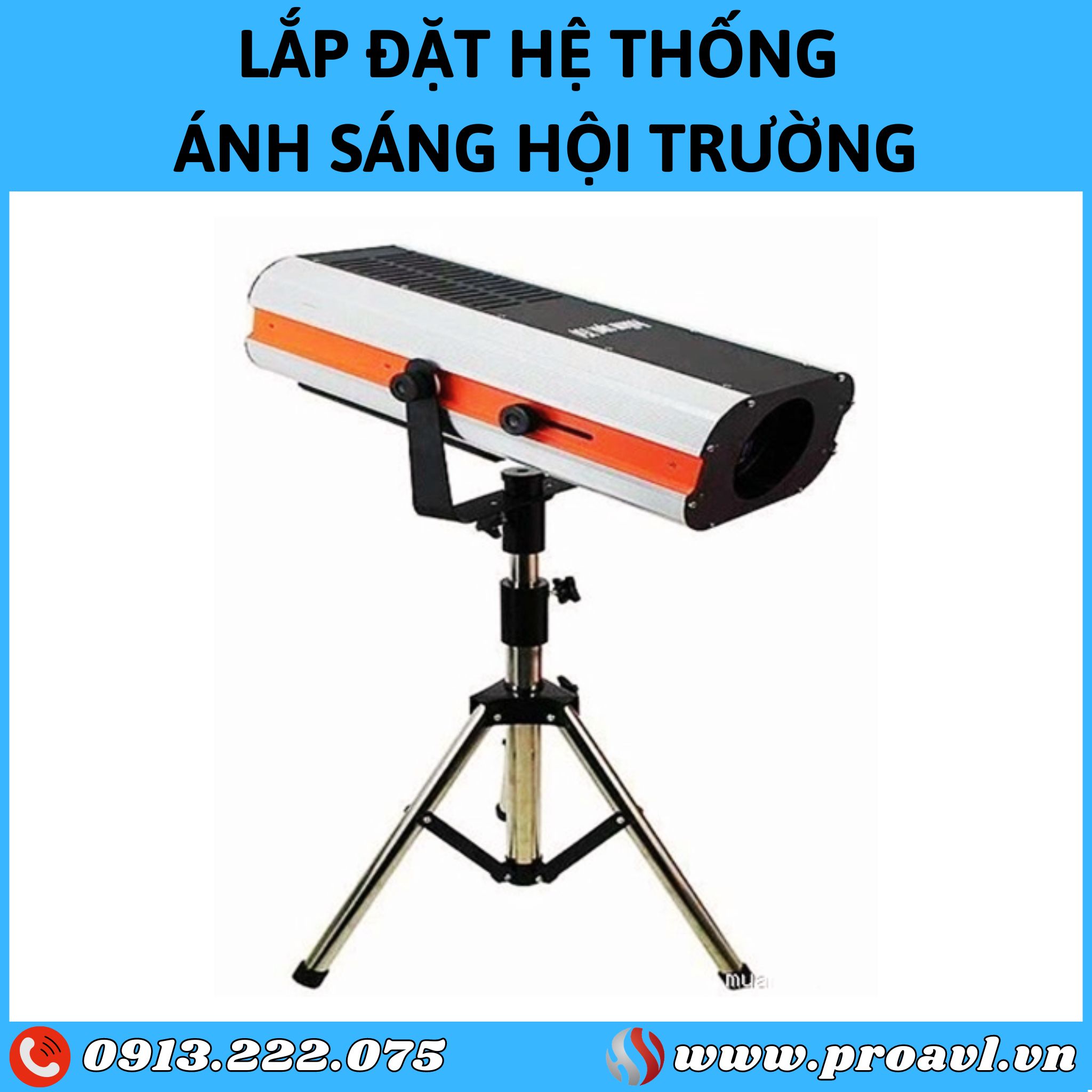 Lắp đặt Đèn Follow cho hội trường