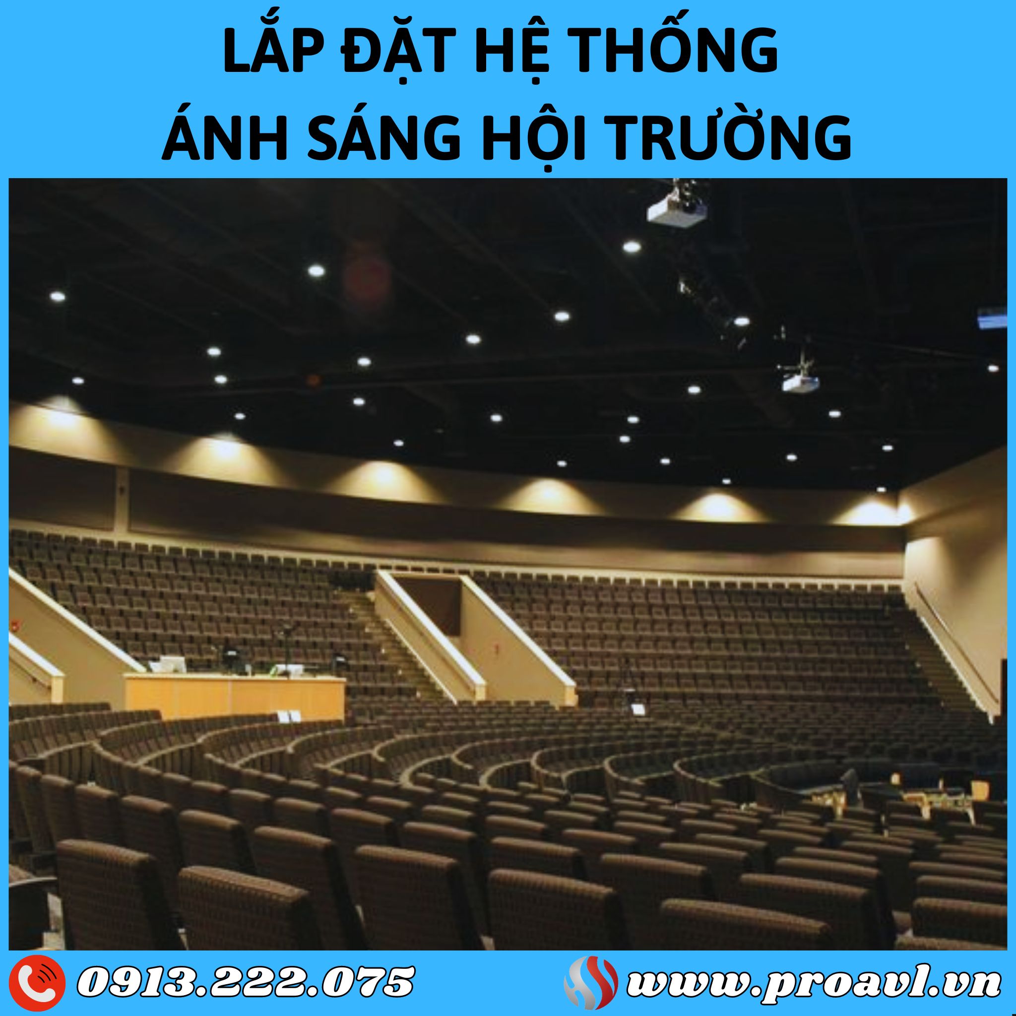 Installing the Hall lighting system at HSV ProAVL