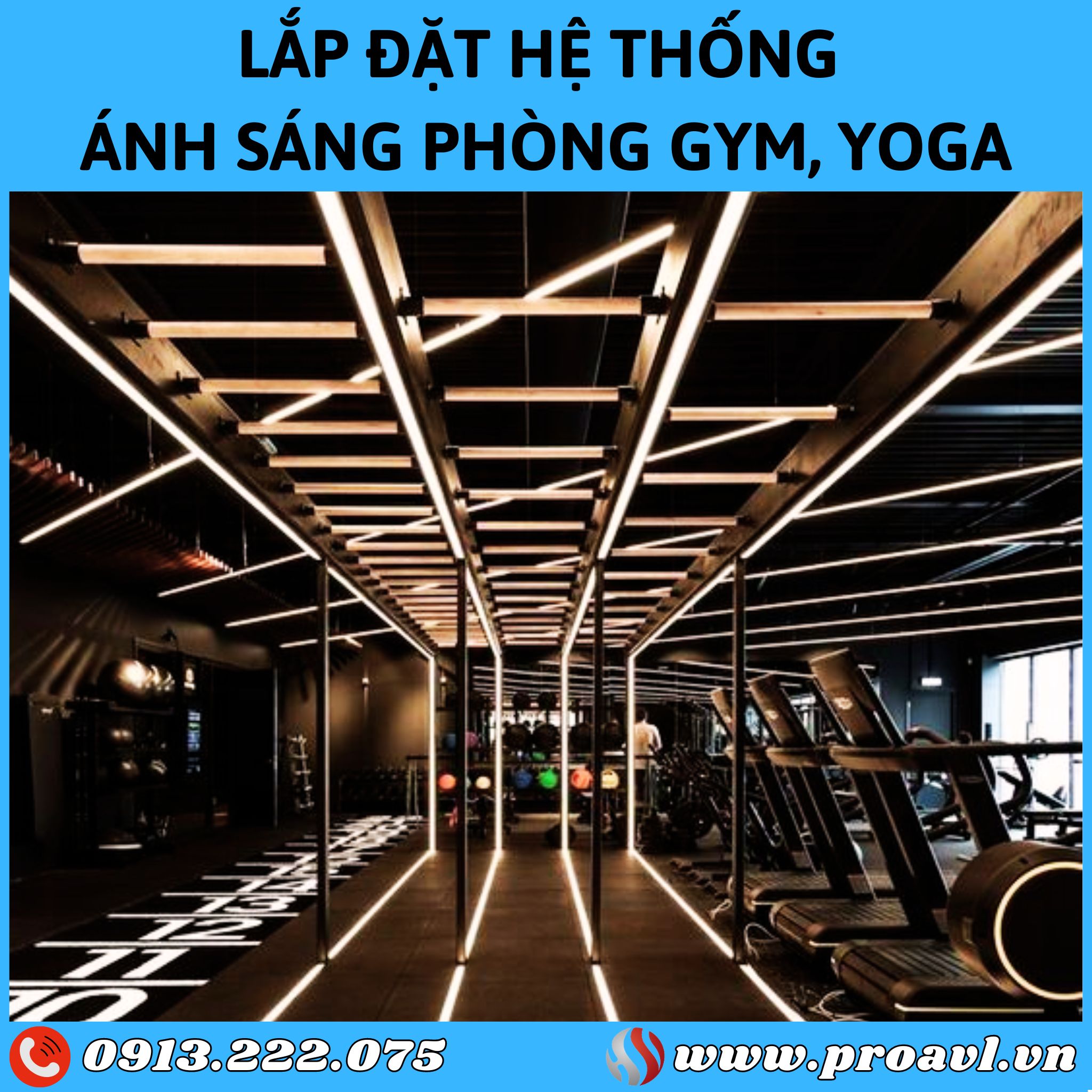 Construction & installation of Yoga room lighting system