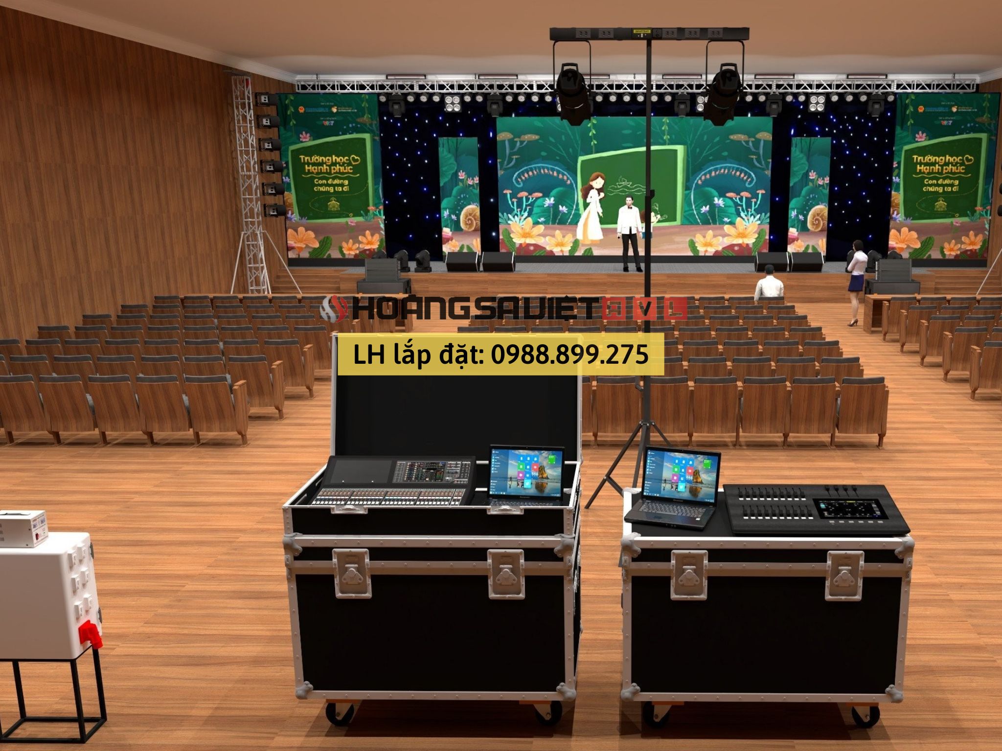 Design of Sound - Lighting and LED screen layout in Hanoi