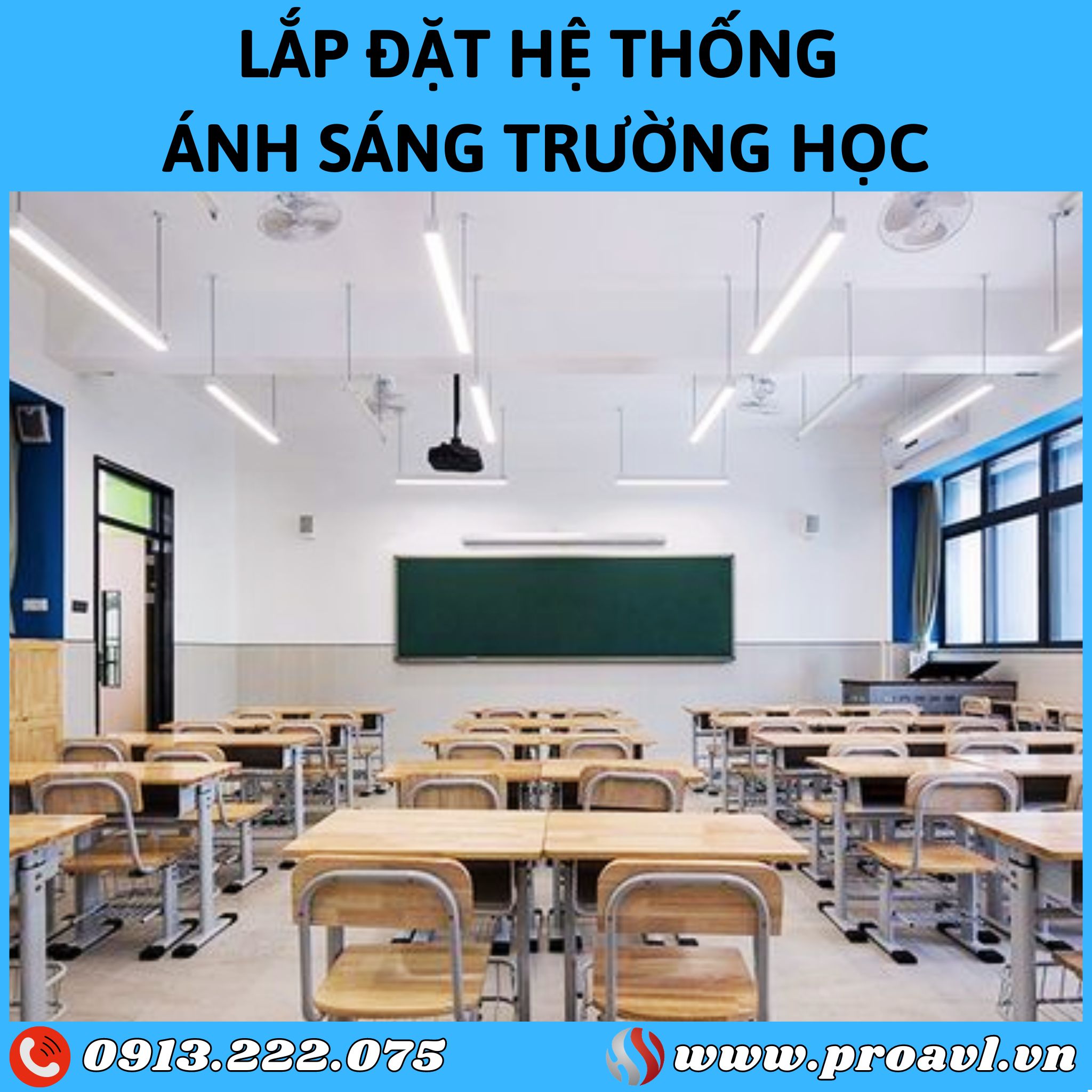 Some notes when installing lighting in the classroom