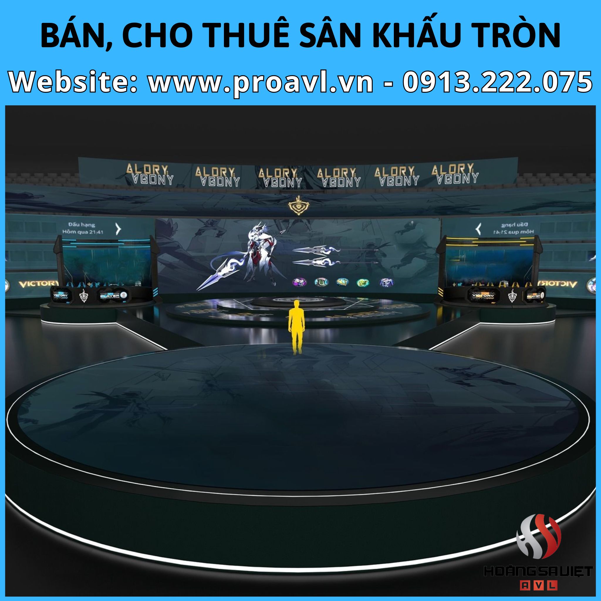 Selling & renting prefabricated round stage podiums