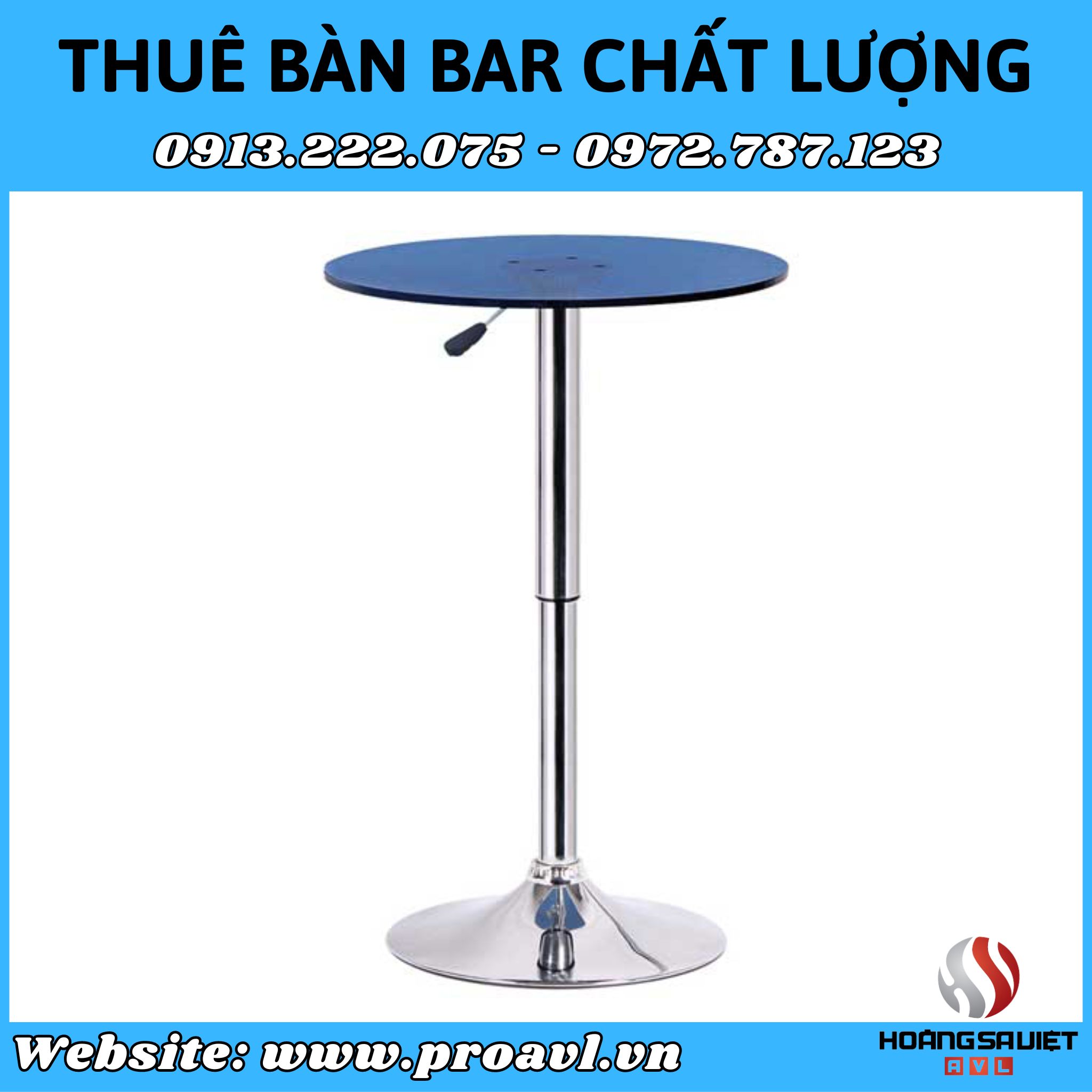 Rent quality Bar tables and chairs at HSV ProAVL