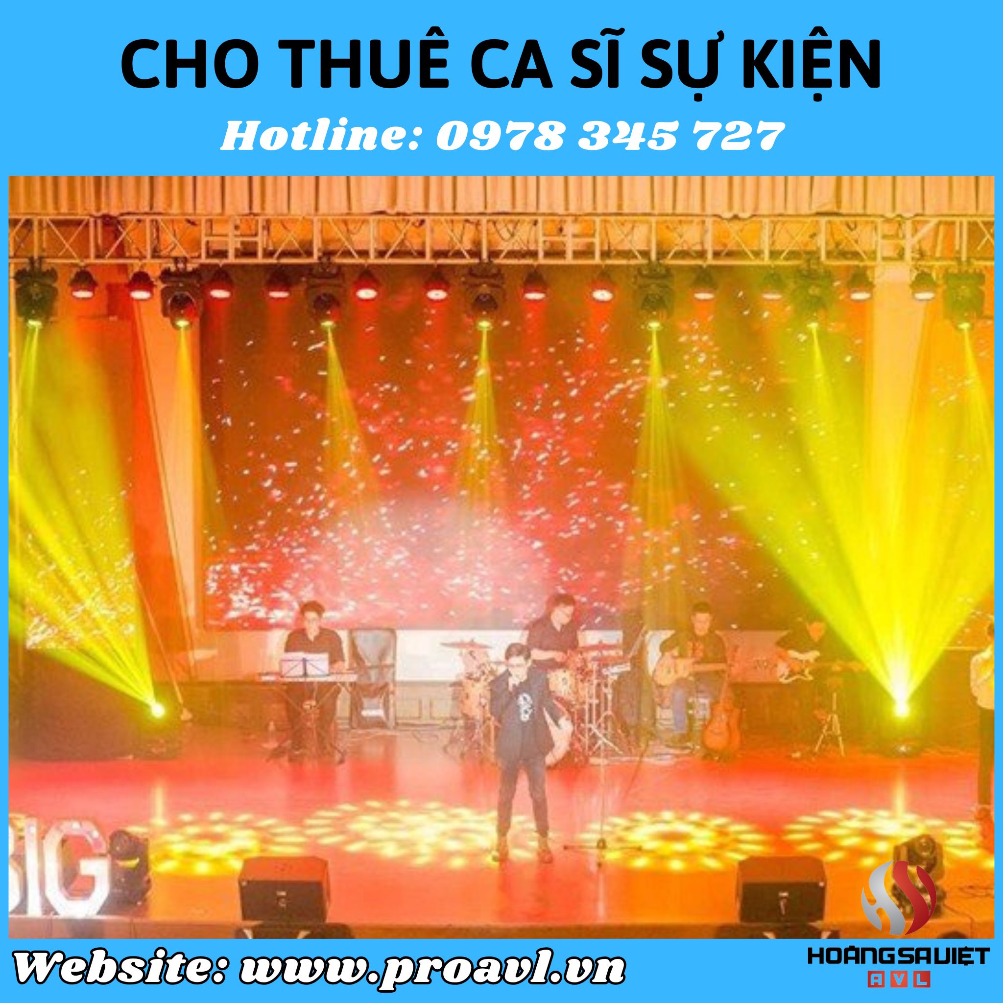 Singer for hire for events at HSV ProAVL Hanoi 