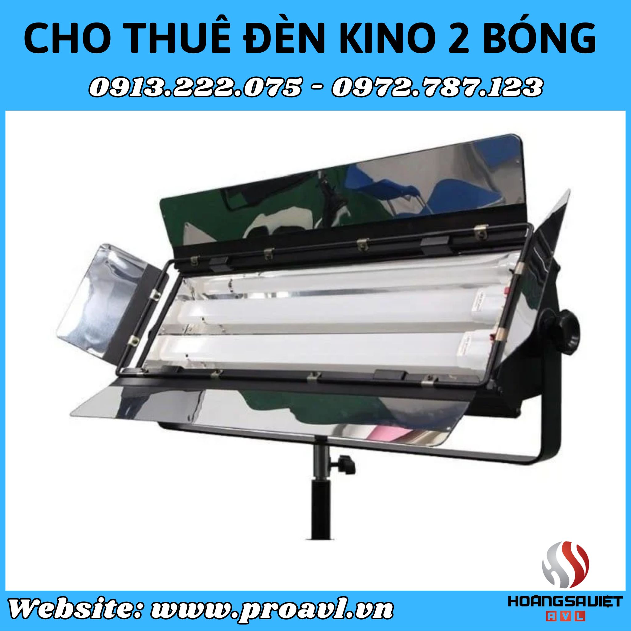 Cheap 2-bulb Kino lamp rental in Hanoi