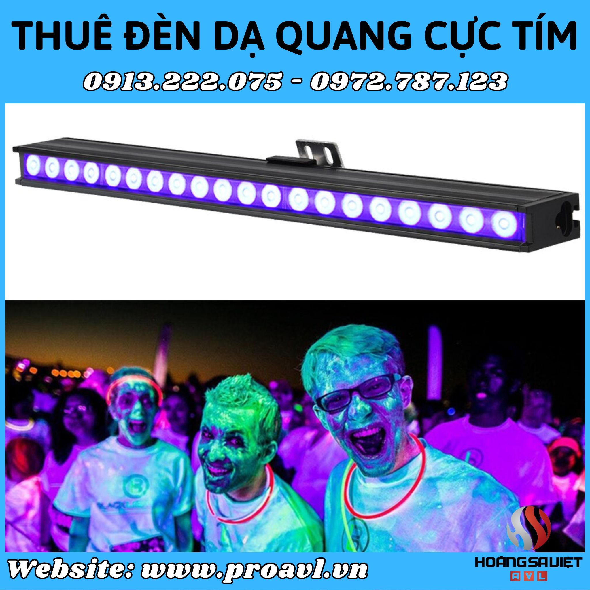 UV Black lamp rental in Hanoi