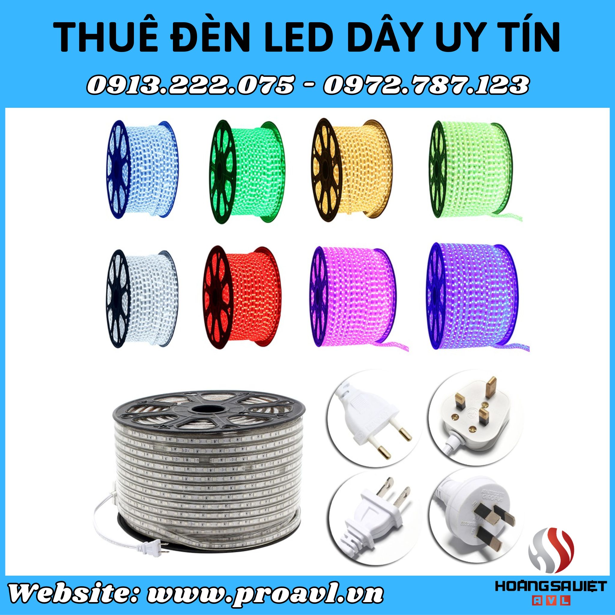 Cho thuê đèn Led dây sự kiện giá trẻ tại Hà Nội