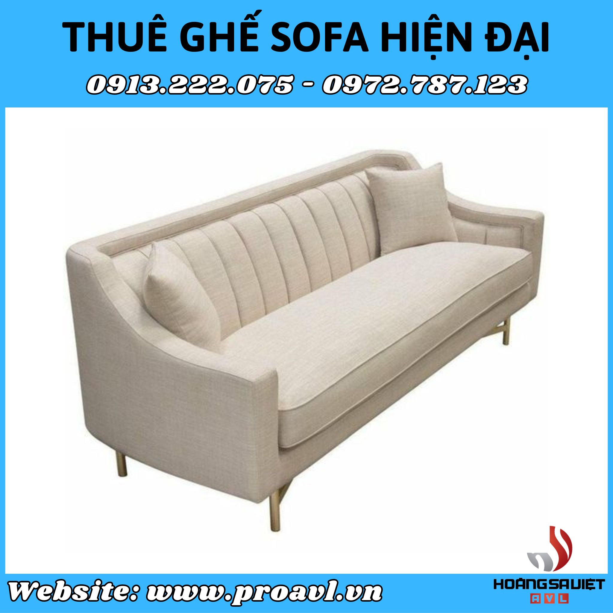 Cheap modern sofa rental in Hanoi