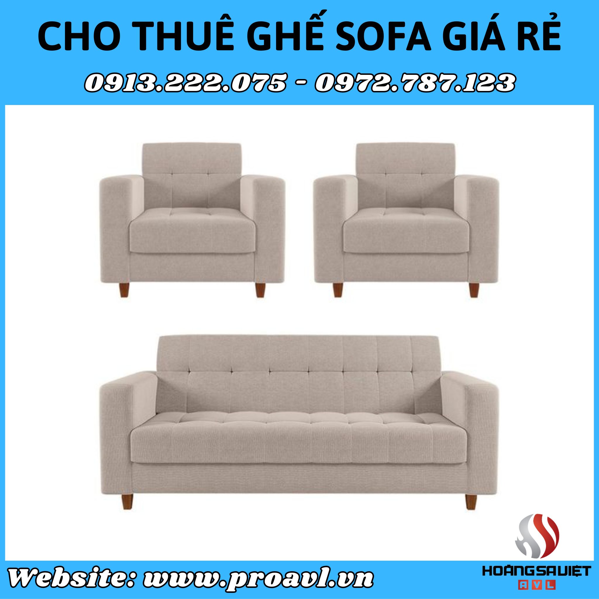 Cheap sofa rental in Hanoi