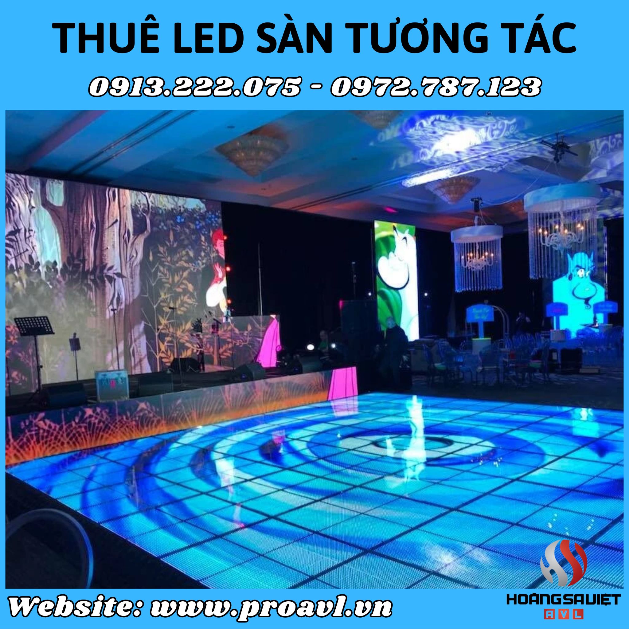 Cho thuê LED sàn tương tác chuyên nghiệp tại Hà Nội