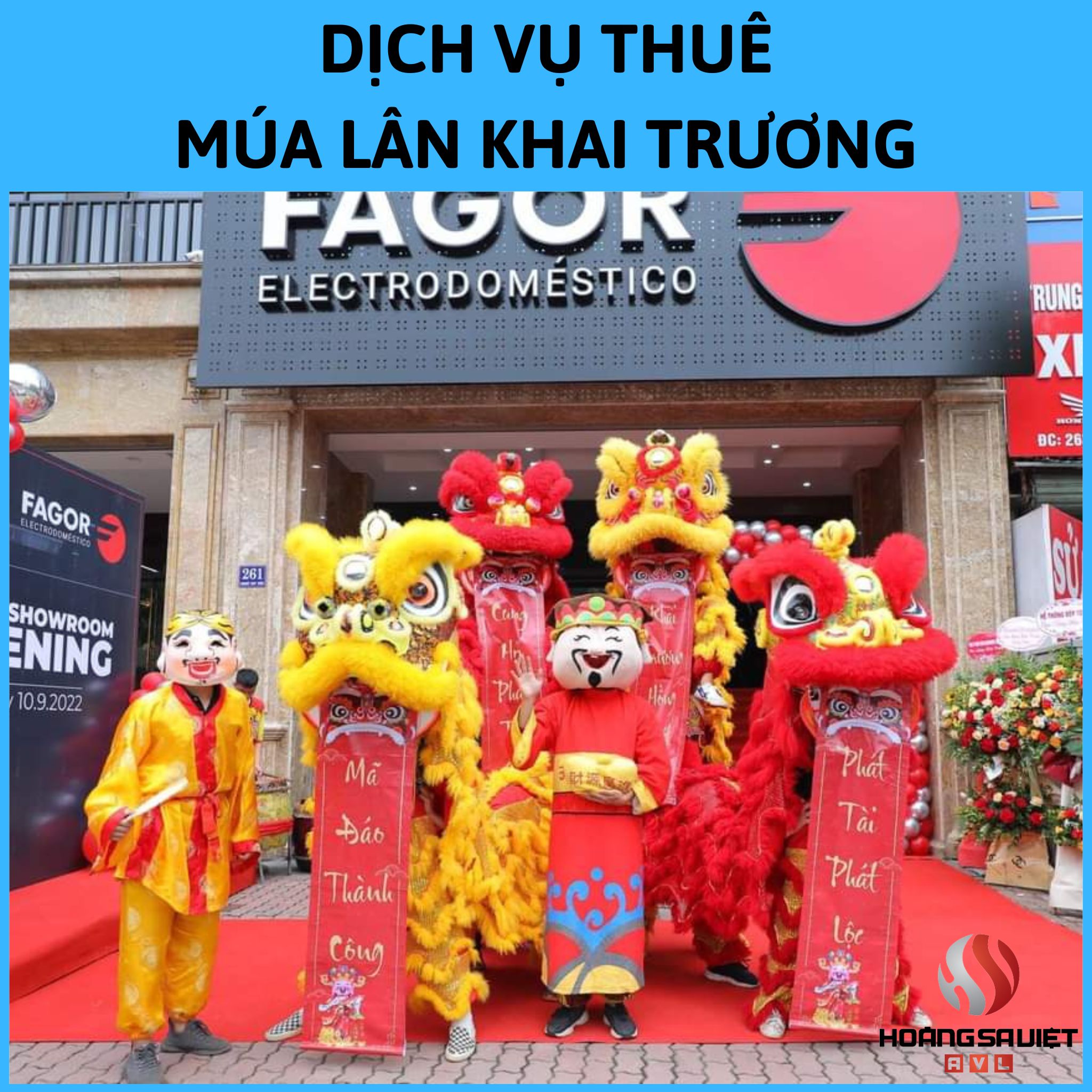Providing lion dance opening service