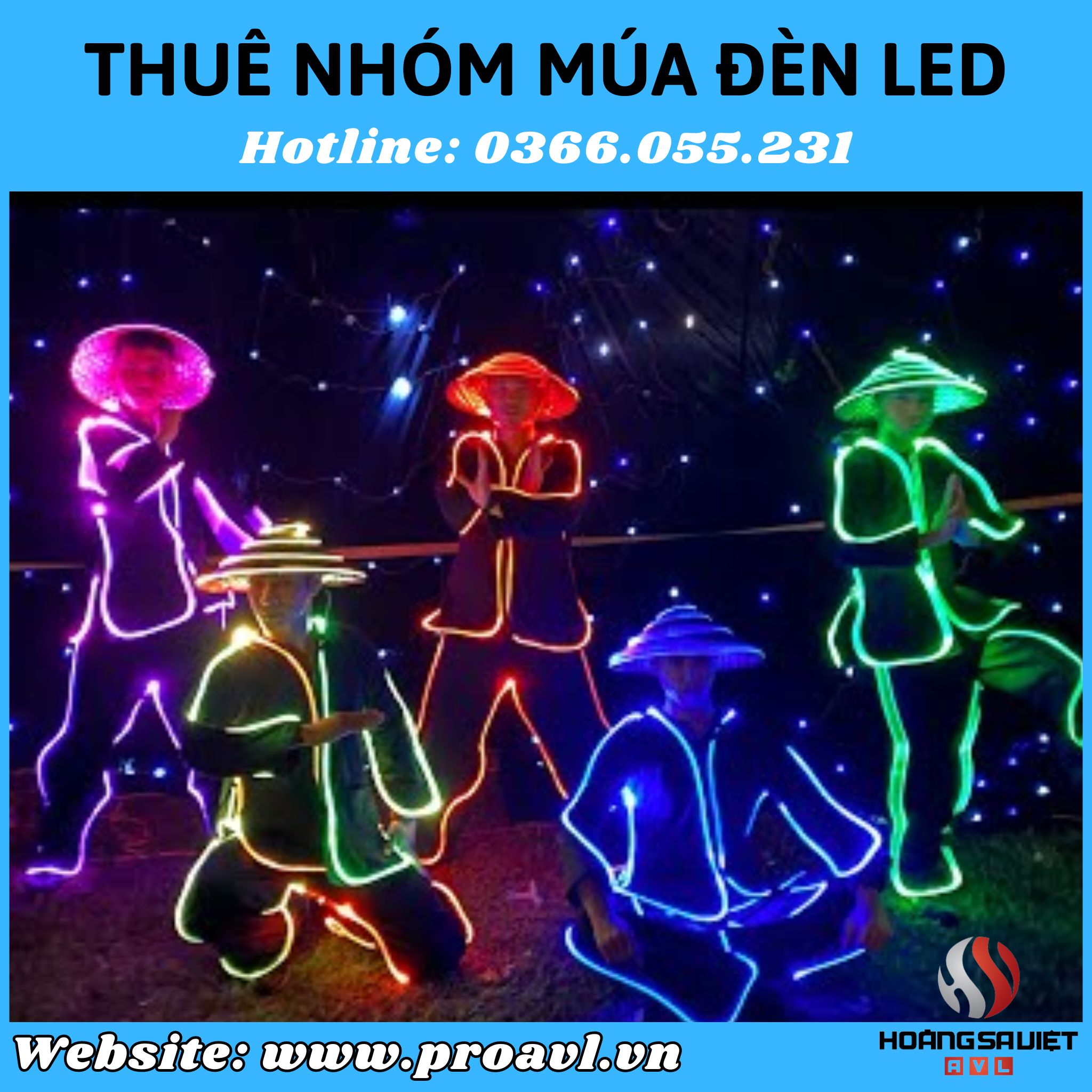 Cho thuê nhóm nhảy đèn LED Dance