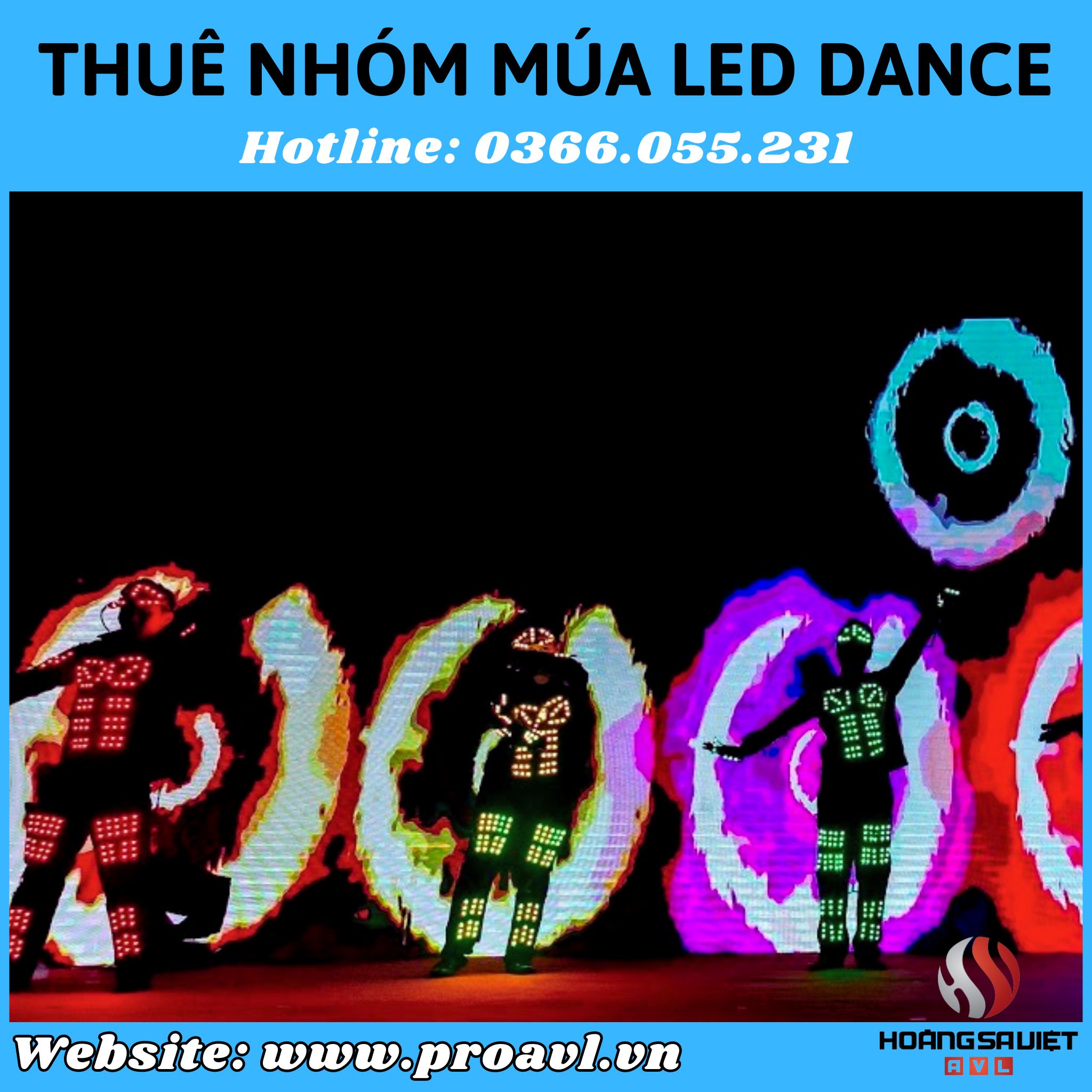 Cho thuê nhóm nhảy đèn LED Dance chuyên nghiệp