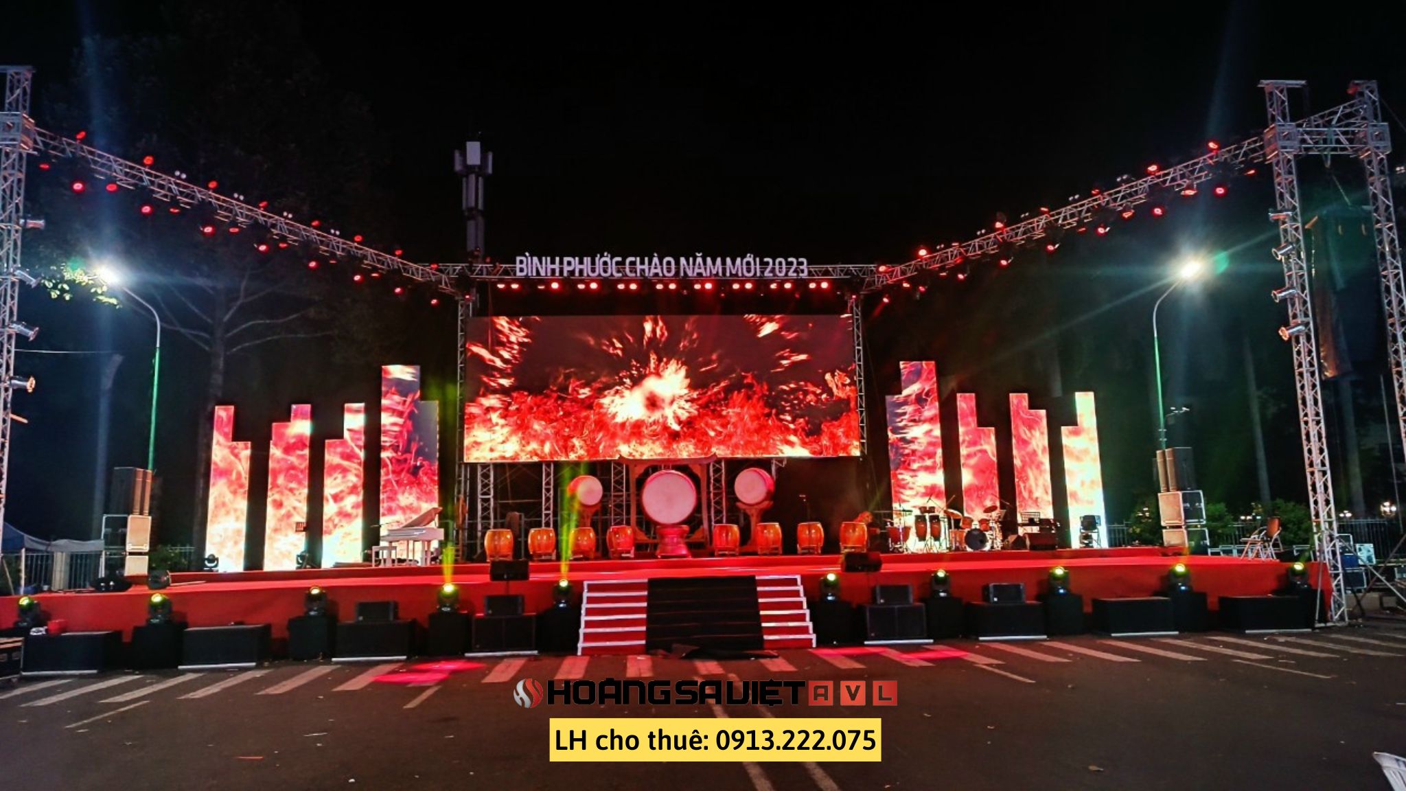 Mobile stage for HSV AVL year-end event