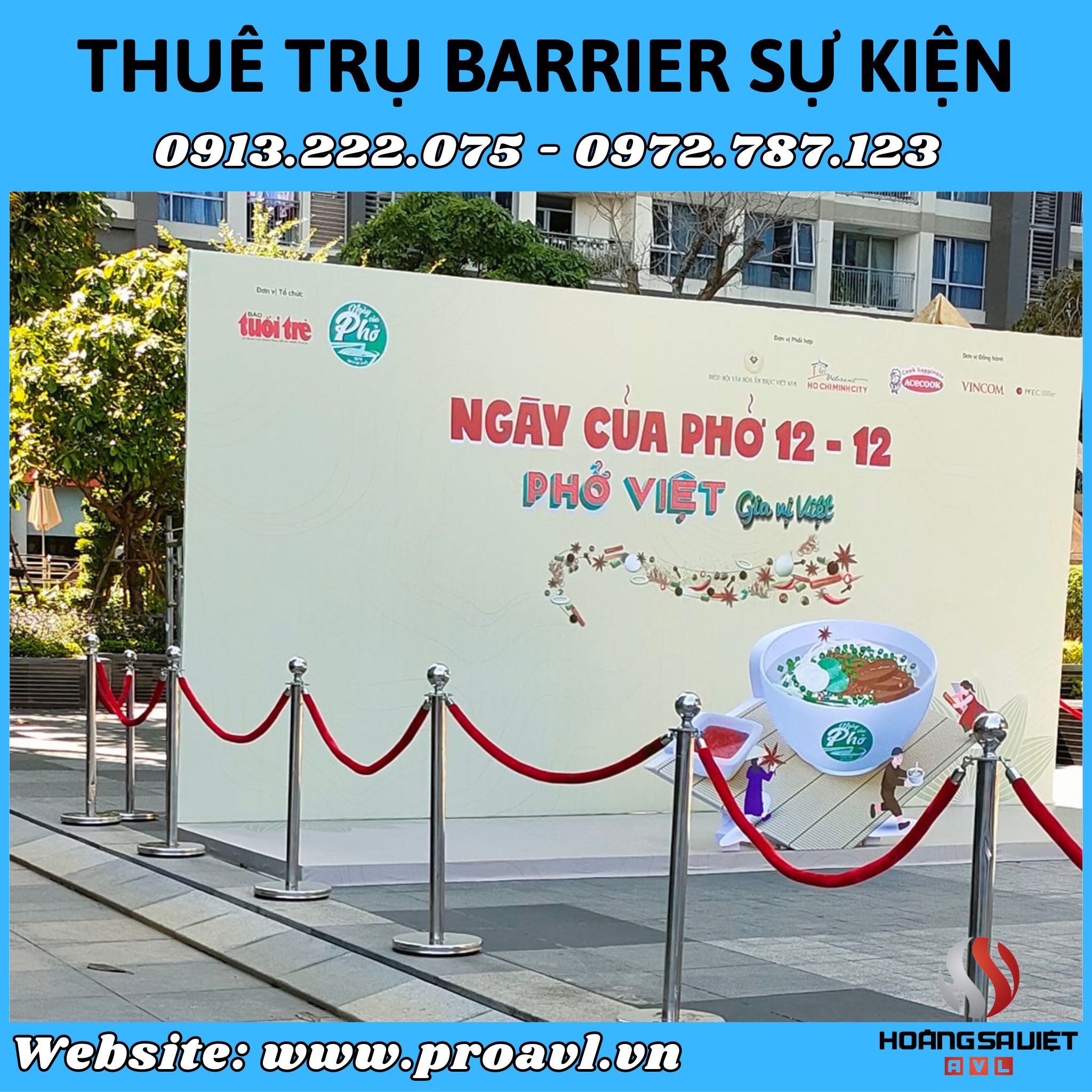 Barrier pole rental - Stainless steel event poles nationwide