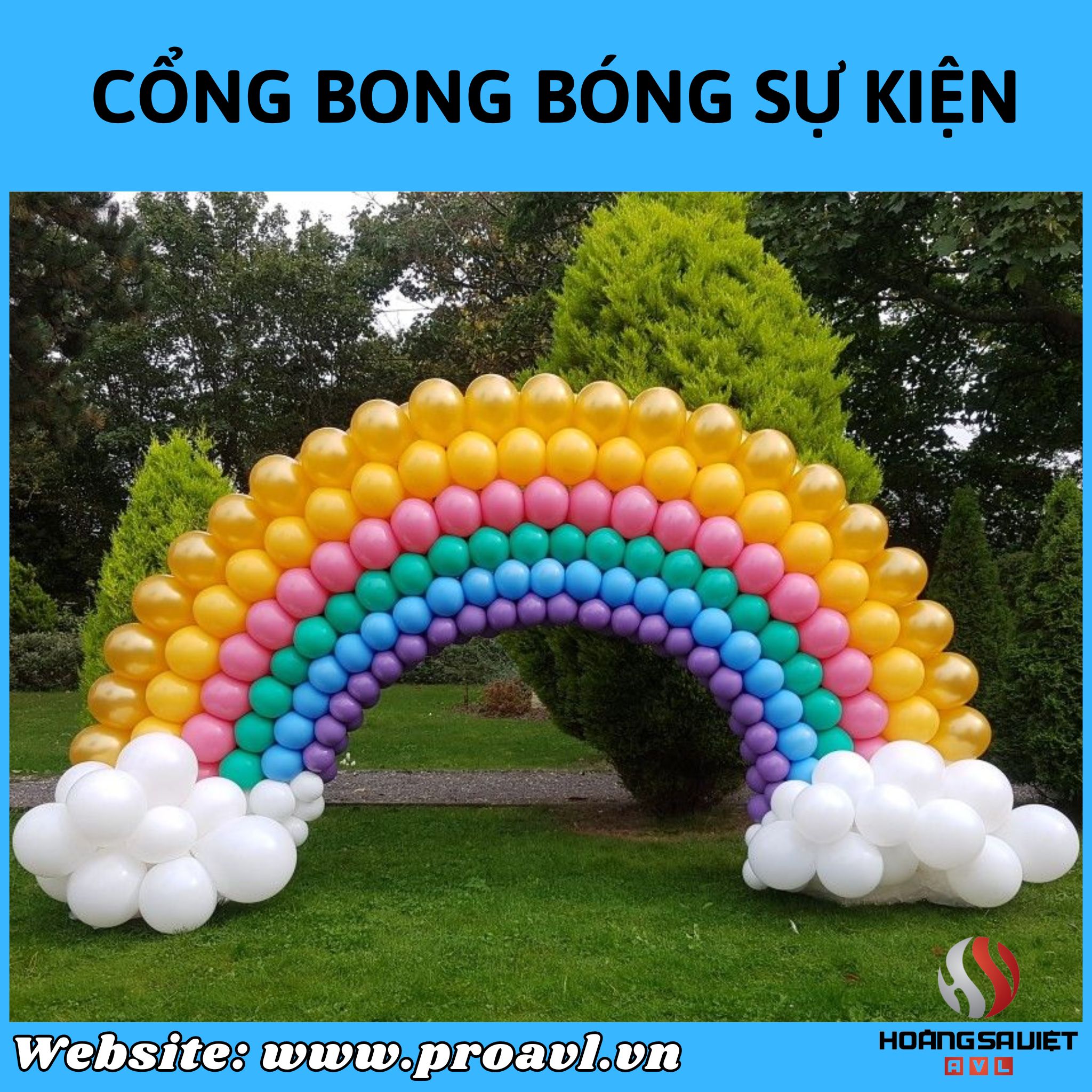 Thi công, trang trí cổng bong bóng sự kiện giá rẻ tại Hà Nội