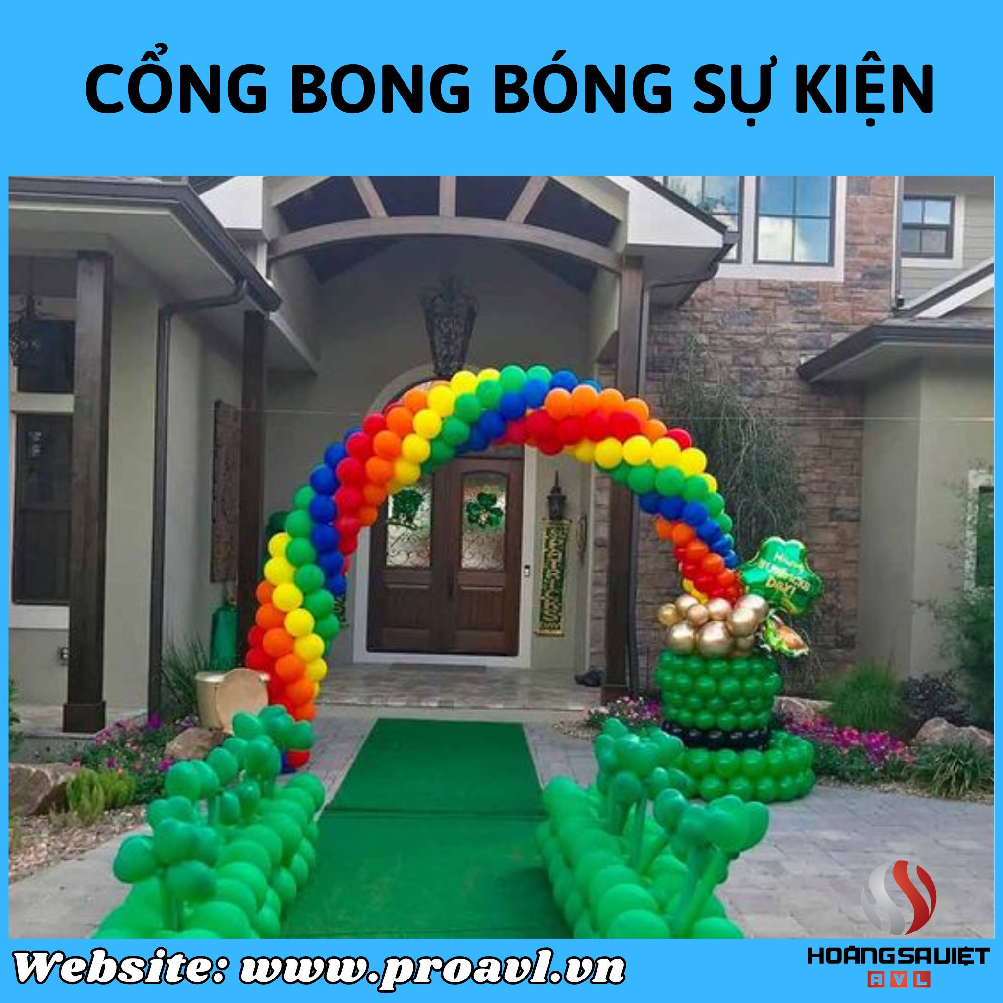 Thi công và trang trí cổng bong bóng sự kiện tại Hà Nội