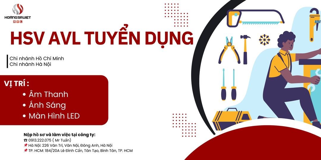 Tuyển dụng nhân viên kỹ thuật sự kiện