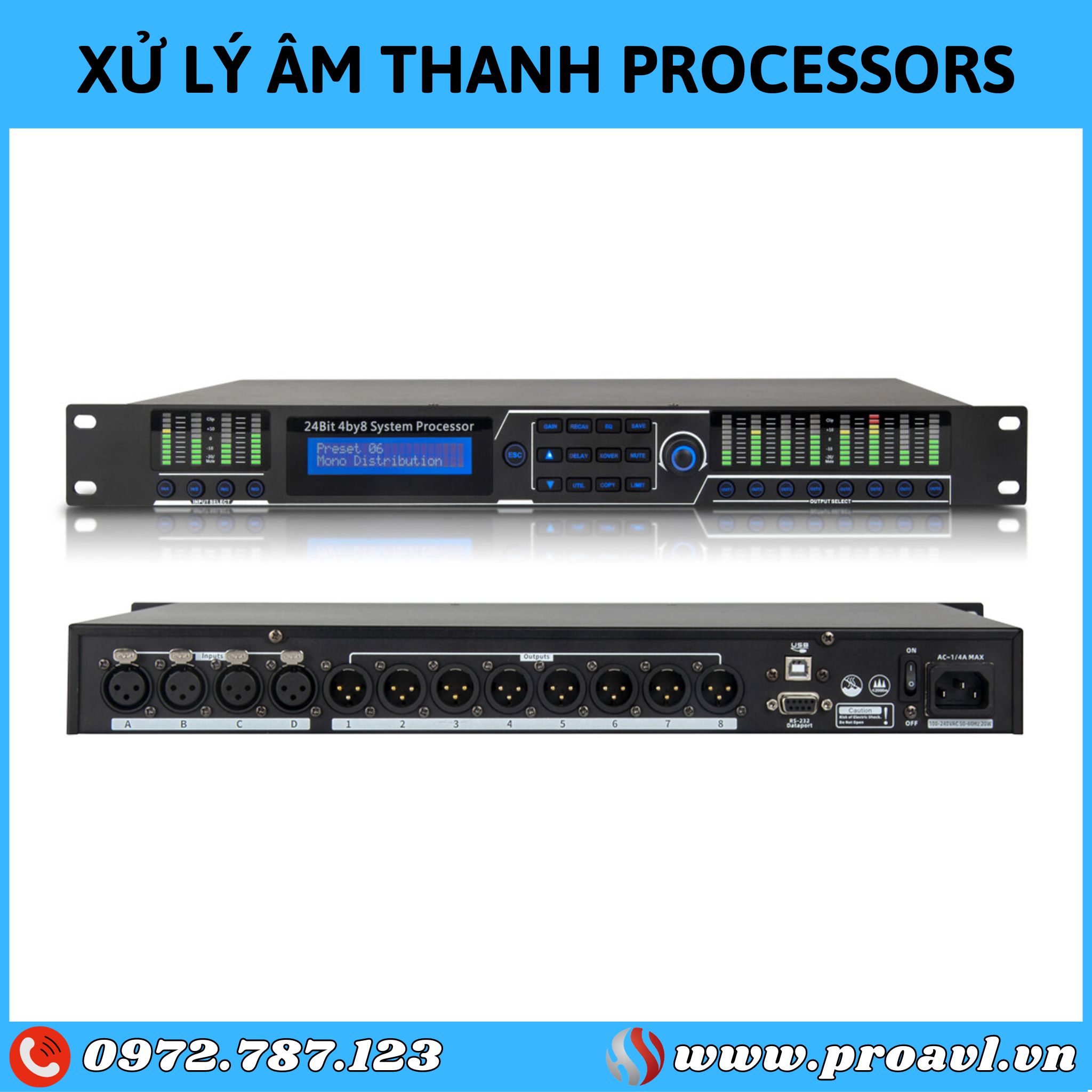 Processors sound processing equipment