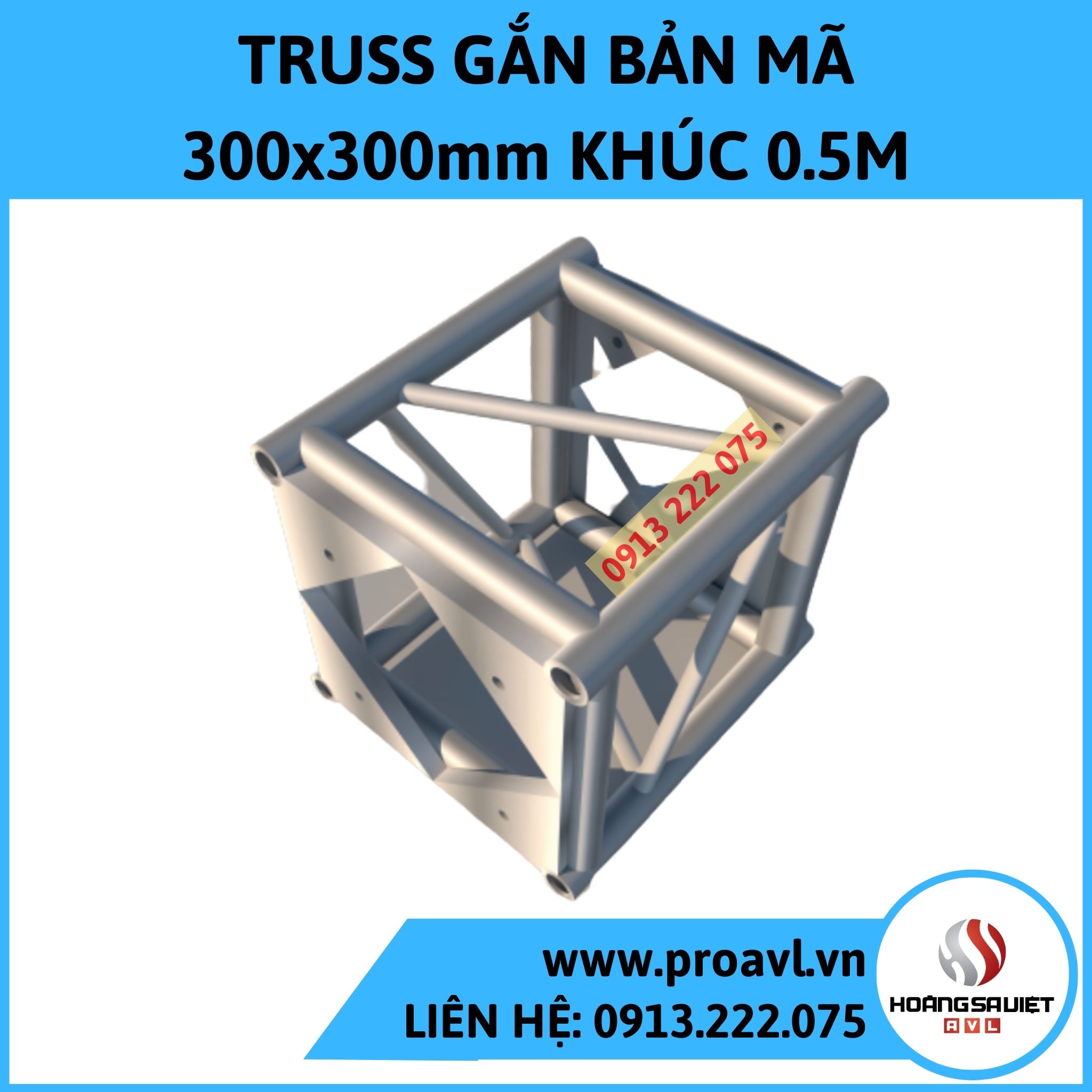Aluminum Truss Frame 300x300mm 0.5M Section - V3030B4P Aluminum Truss Frame 300x300mm 0.5M Section - V3030B4P
