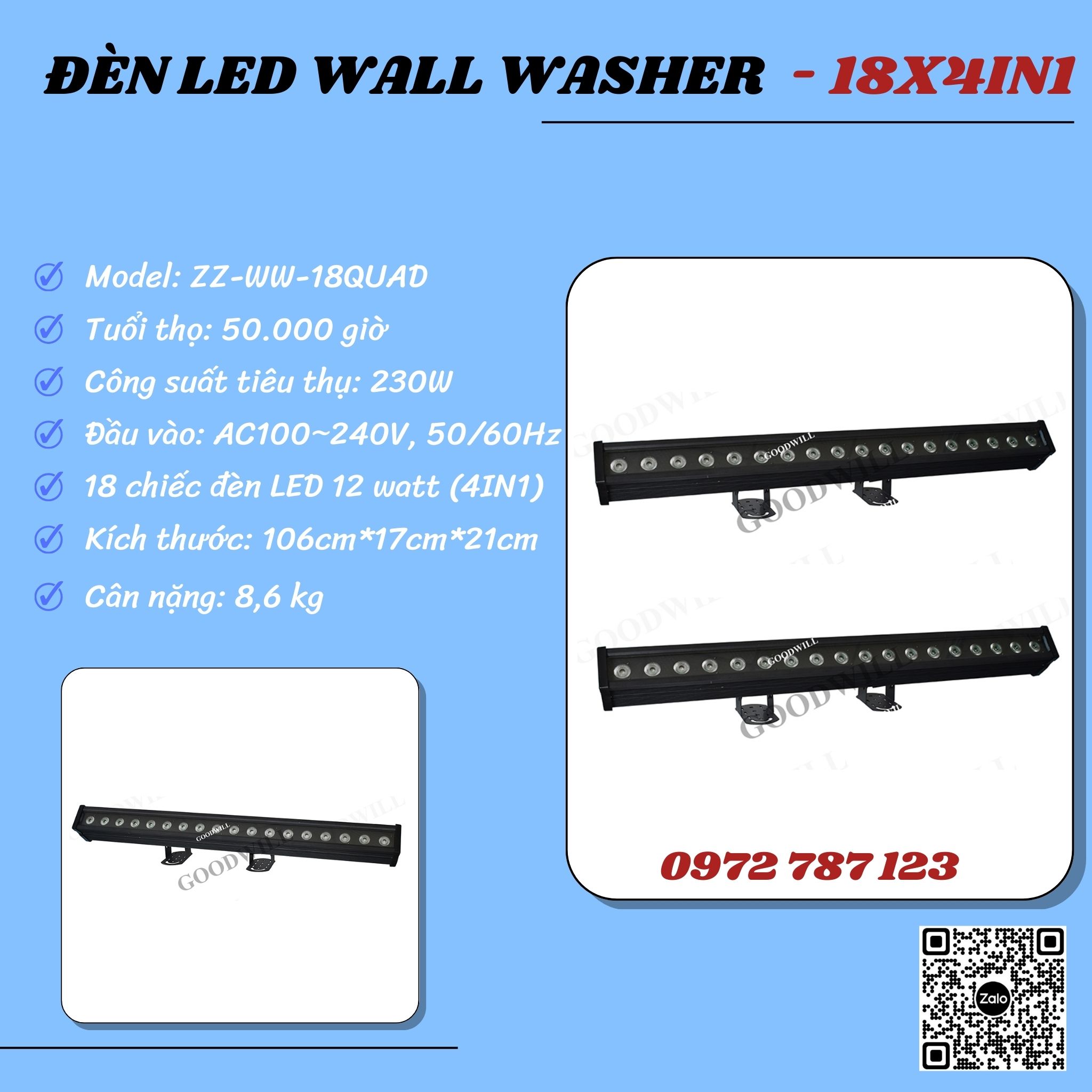 Led Wall Washer Stage Light 18X4In1 Led Wall Washer Stage Light 18X4In1