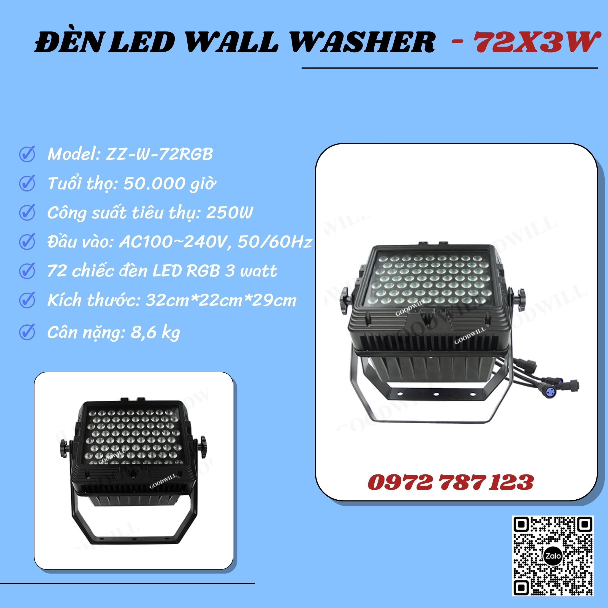 Led Wall Washer Stage Light 72X3W Led Wall Washer Stage Light 72X3W