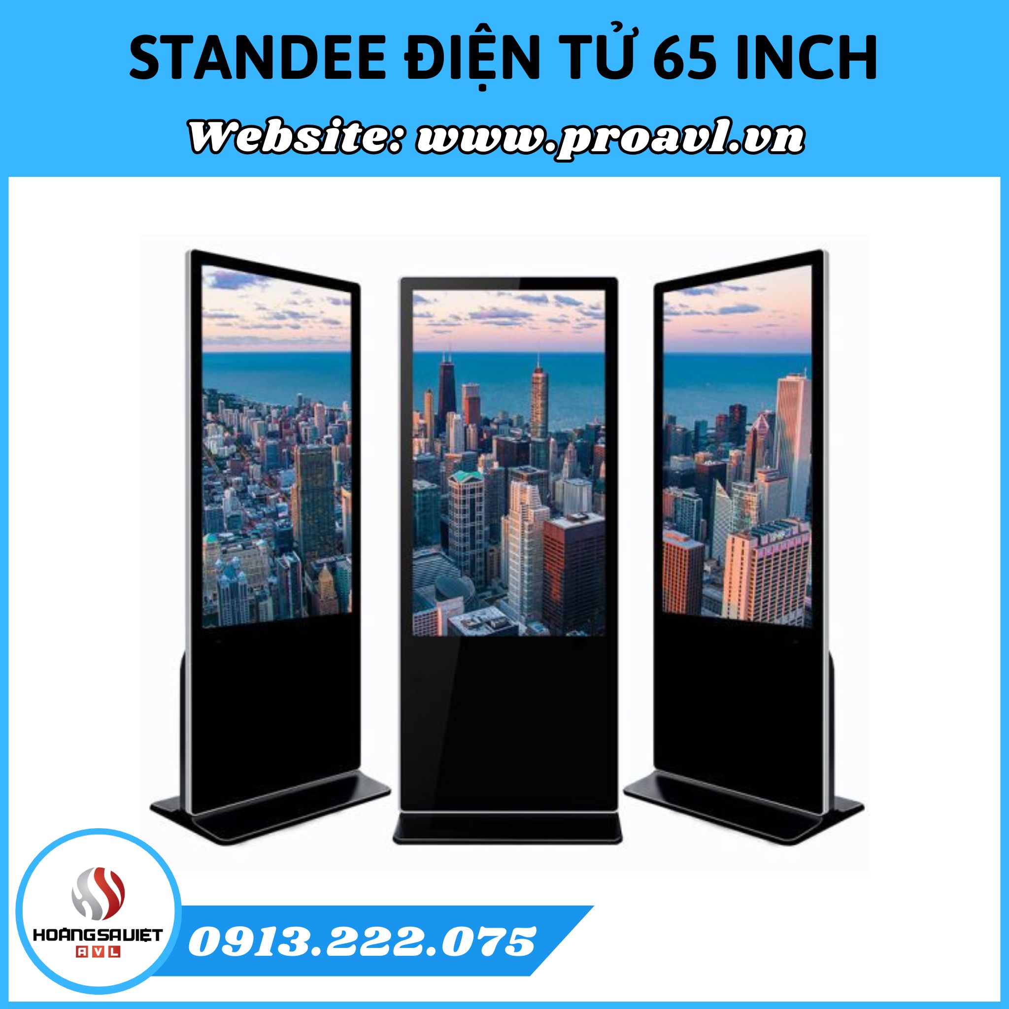 65 Inch Electronic Standee, Vertical Advertising Screen 65 Inch Electronic Standee, Vertical Advertising Screen