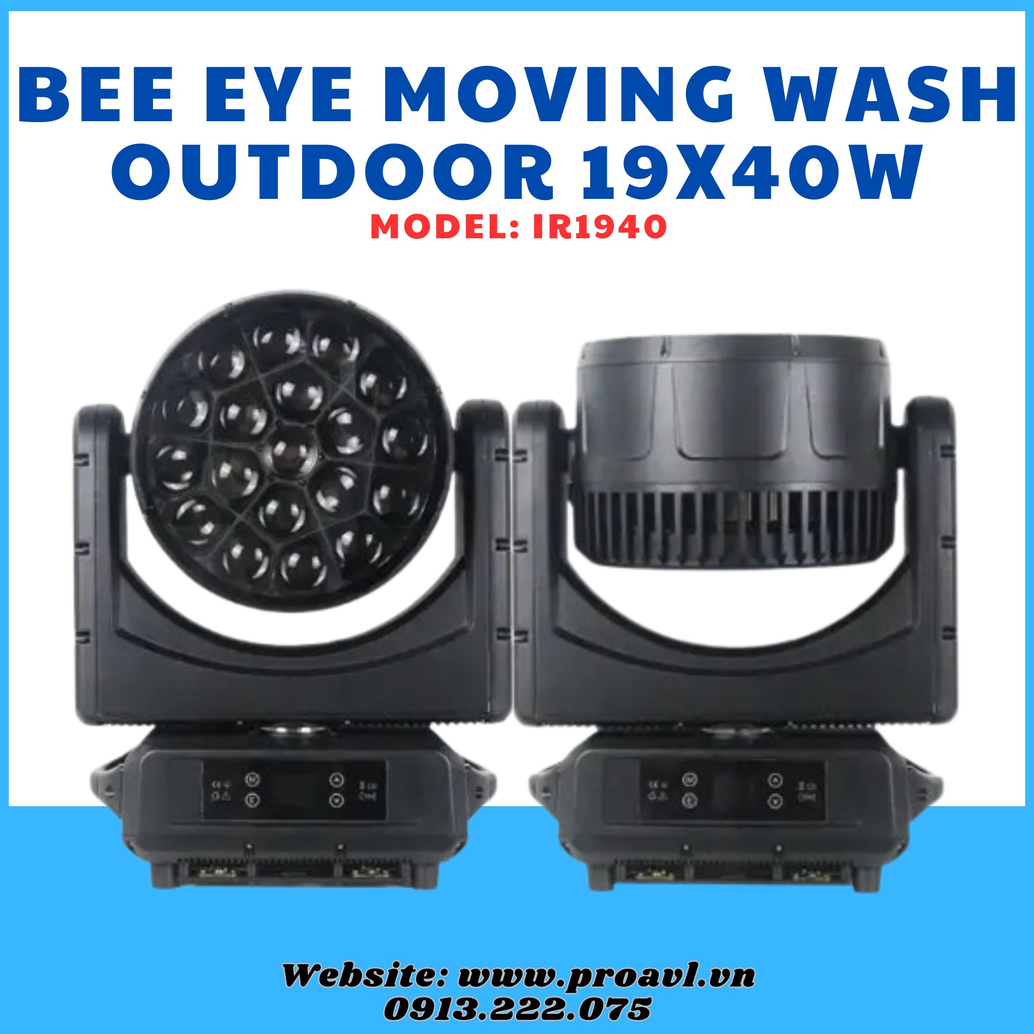 Bee Eye Moving Wash Outdoor Stage Light 19X40W Bee Eye Moving Wash Outdoor Stage Light 19X40W