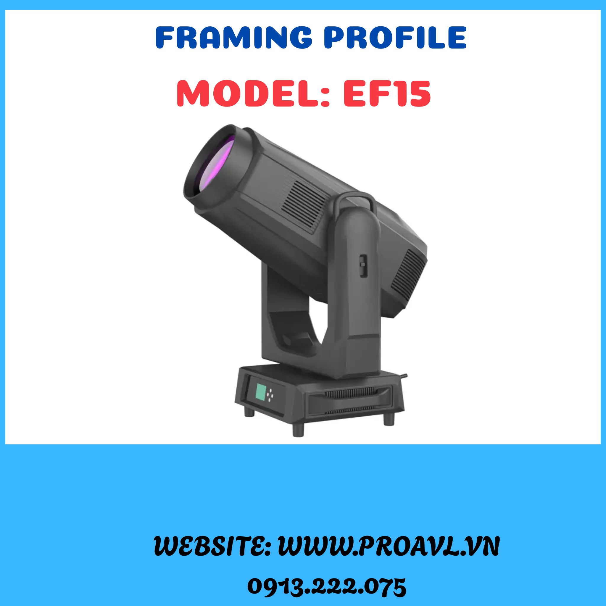 Đèn Sân Khấu Framing Profile Poj Ef15 Đèn Sân Khấu Framing Profile Poj Ef15