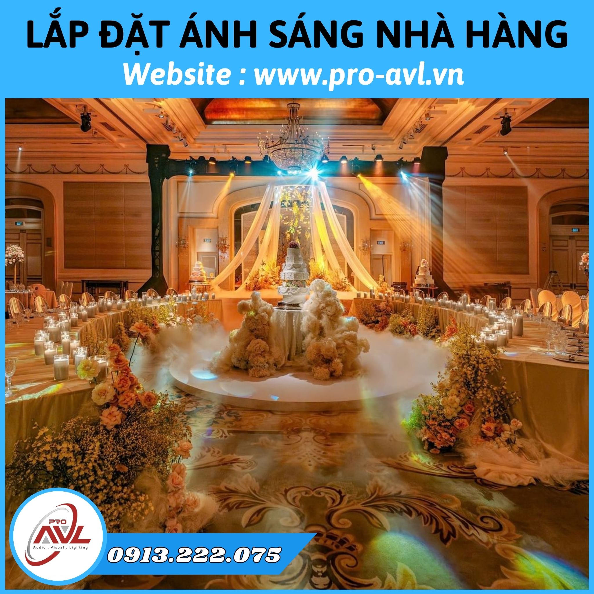 Restaurant - Hotel Lighting System Installation Restaurant - Hotel Lighting System Installation