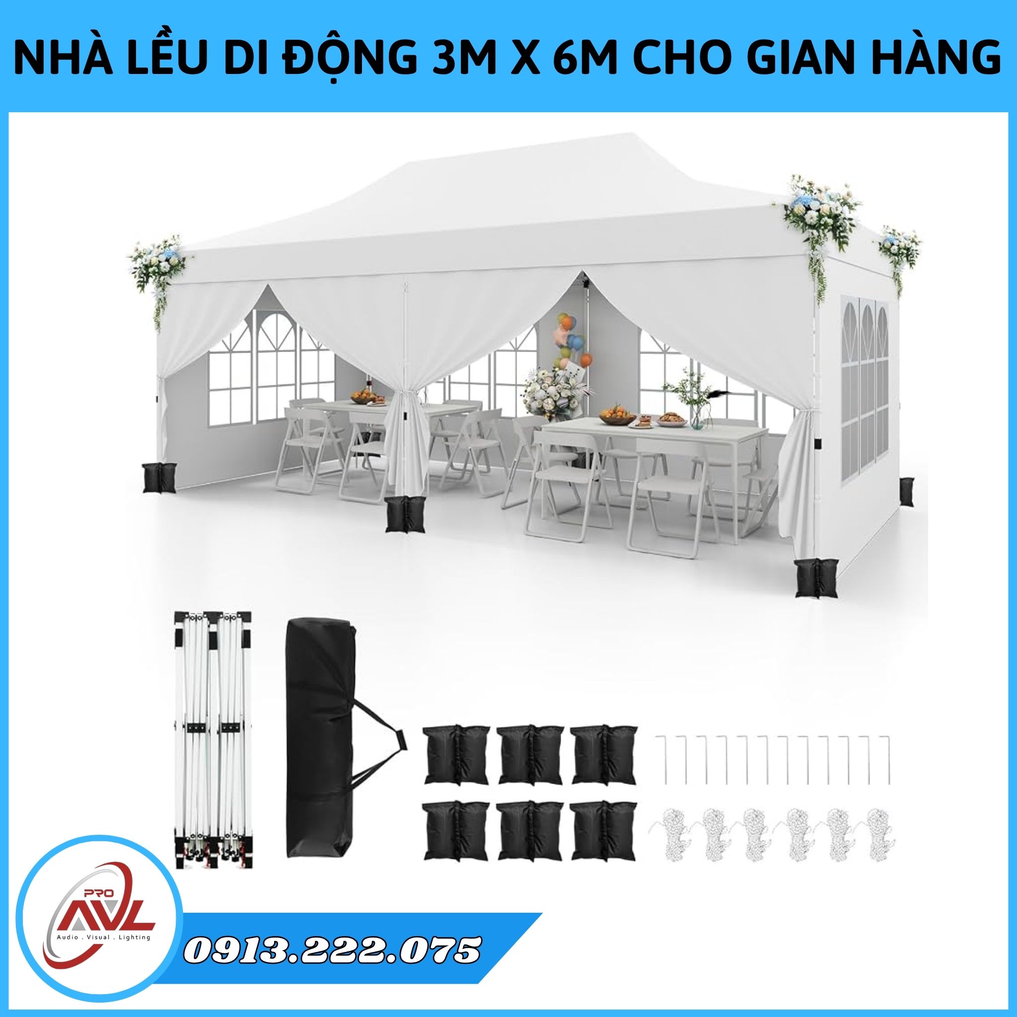 Bán & Cho Thuê Lều Bạt Di Động 3M X 6M Chuyên Cho Gian Hàng Sự Kiện Bán & Cho Thuê Lều Bạt Di Động 3M X 6M Chuyên Cho Gian Hàng Sự Kiện