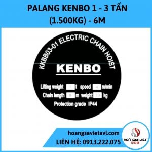 Palang Kenbo 1 - 3 Tấn (1.500Kg) - 6M