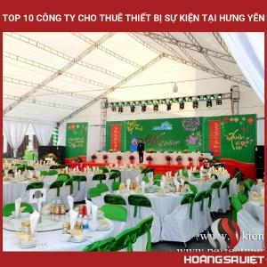 Top 10 Event Equipment Companies in Hung Yen