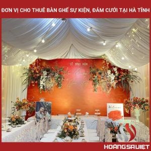 Đơn Vị Cho Thuê Bàn Ghế Sự Kiện Tại Hà Tĩnh