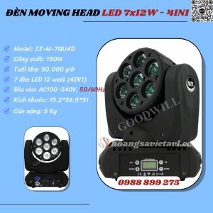 Đèn Moving Head Led 7X12W - 4In1