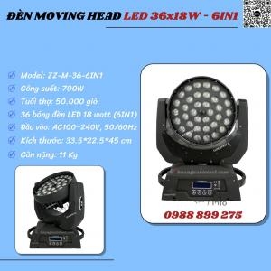 Đèn Moving Head Led 36X18W - 6In1