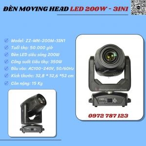 Moving Head LED Stage Light 200W 3in1