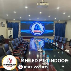 Lắp Đặt Màn Hình Led Indoor Tại Tổng Công Ty Nước - Môi Trường Bình Dương (Biwase)