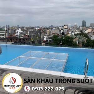 Lắp Đặt Sân Khấu Kính Cường Lực Tại Khách Sạn Anatole - Hà Nội
