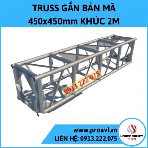 Aluminum Truss Frame 450x450mm 2M Section - V4545B4P