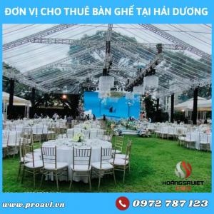 Đơn Vị Cho Thuê Bàn Ghế Sự Kiện, Đám Cưới Tại Hải Dương