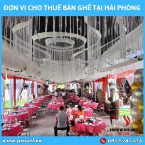 Đơn Vị Cho Thuê Bàn Ghế Sự Kiện, Đám Cưới Tại Hải Phòng