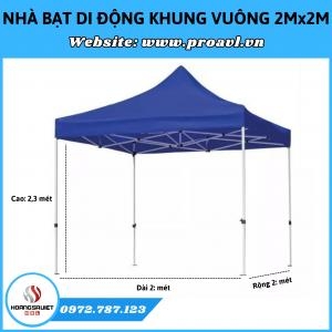 2Mx2M Square Frame Folding Tent - Convenient Mobile Tent House