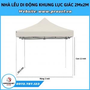 2Mx2M Hexagonal Frame Folding Tent – ​​Convenient Mobile Tent