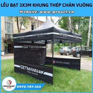 3X3M Square Steel Frame Canvas Tent – ​​Small Investment, Long-Term Benefits!