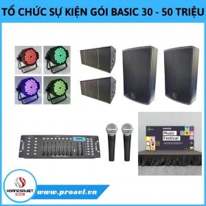 Event Organization Basic Package Price 30 - 50 Million