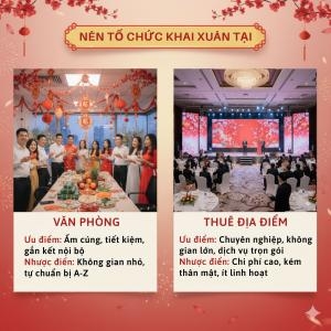 Nên Tổ Chức Khai Xuân Tại Văn Phòng Hay Thuê Địa Điểm?