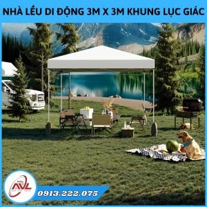 Bán & Cho Thuê Lều Bạt Di Động 3M X 3M Khung Thép